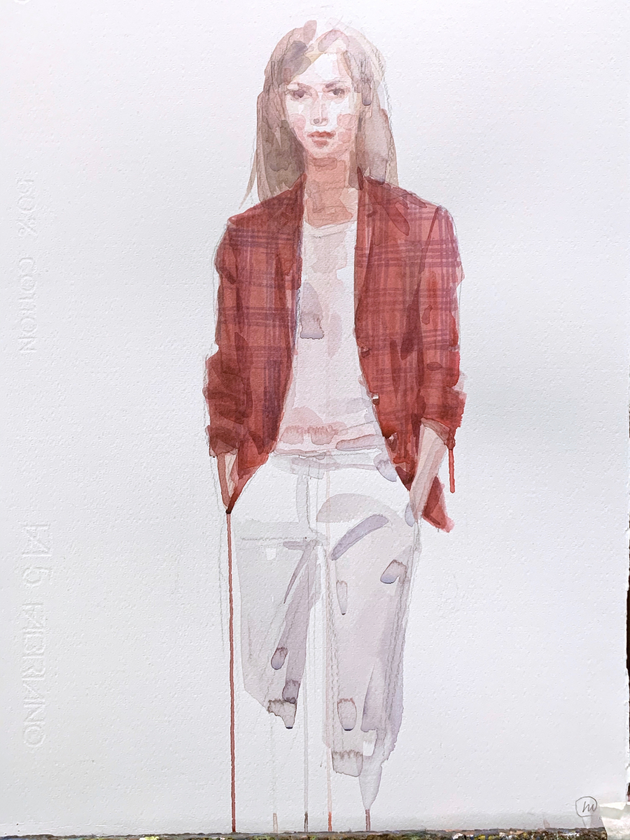 Daisy, 2015, watercolor, 50x35 cm