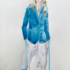 Chloe, 2017, watercolor, 50x35 cm