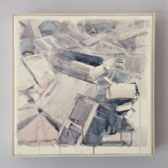 01644 Fiducia nell'ignoto, 2015, Wcolor su carta intelata, cm 35x35