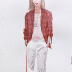 Daisy, 2015, watercolor, 50x35 cm