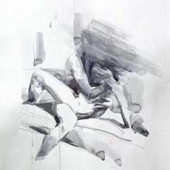Lovers, 2014, watercolor, 50x35 cm