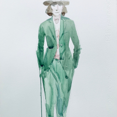 Model, 2014, watercolor, 50x35 cm