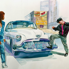 New York 1983, watercolor, 50x70