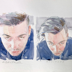 Nicolò, 2014, watercolor, 50x35 cm