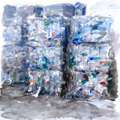 Plastiche, 2010, watercolor, 35x35 cm